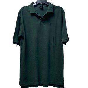Ralph Lauren Men's POLO shirt, 100% cotton; forest green, Size XL, pre-owned
